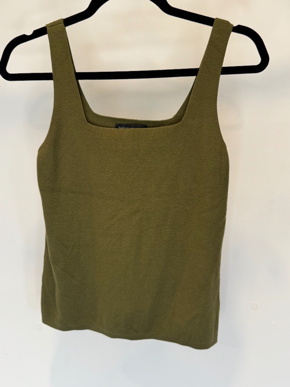 Olive Banana Republic Boat Neck Sweater Tank